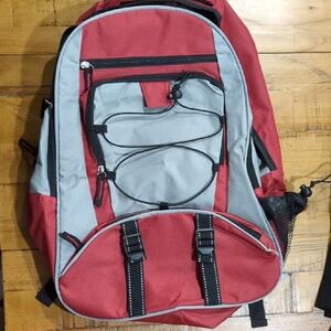 Red and Gray Men's Backpack